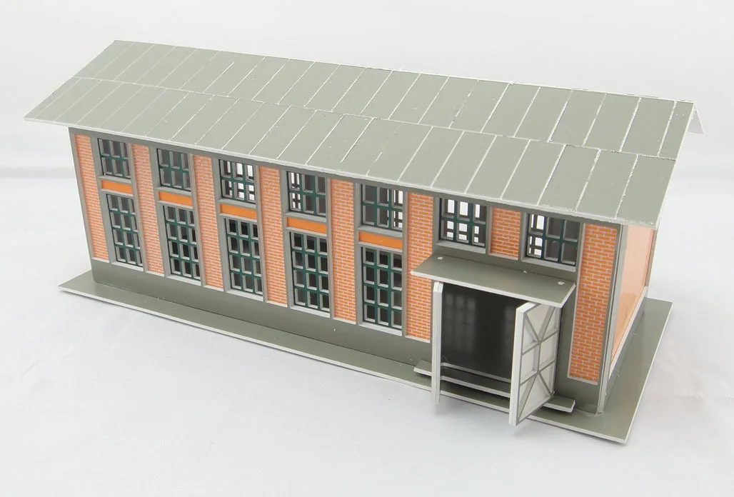 1: 87 цех железнодорожной мастерской Workshop_CH81641 архитектурная модель Железнодорожный песок стол сцена совпадение ABS сборка