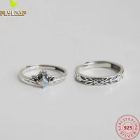 925 sterling silver princess knight couples rings for women men vintage zircon open ring valentines day gift fine jewelry