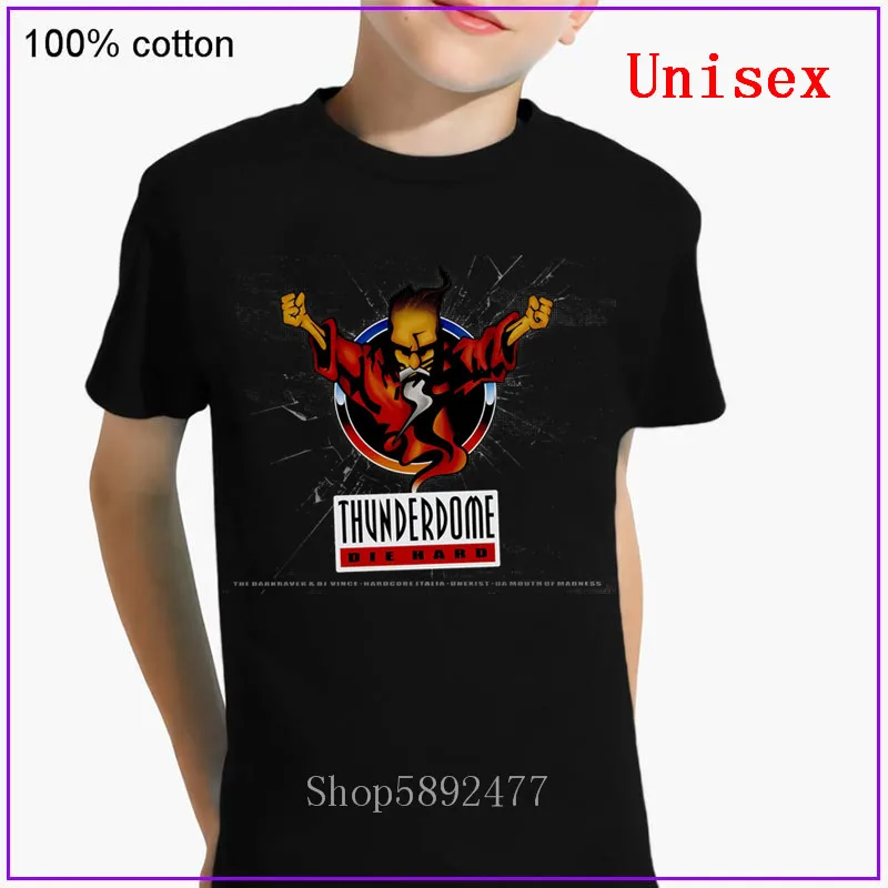 2020 Thunderdome футболка черная детская одежда для мальчиков и девочек Детские