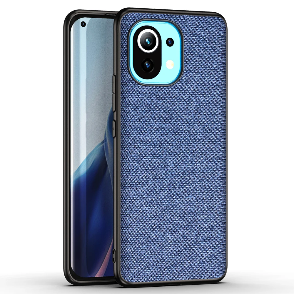 

NEW Soft Fabric pu cloth Color Back cover for MI 9 9T mi 10 11 10 ultra lite cc9 pro cc9e fabric Mobile phone case Coque