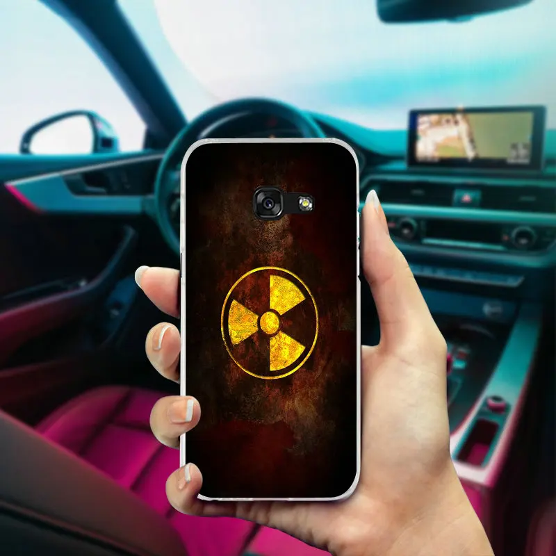 Крутой желтый радиоактивный логотип мягкий чехол из ТПУ для Samsung Galaxy A3 A5 A7 J5 J7 J3 2017
