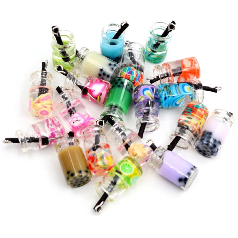 

3D фрукты, апельсин, яблоко, клубника, лимон, сок, 10 шт., 24x10 мм, фурнитура для изготовления ювелирных изделий ручной работы, для сережек, ожерел...