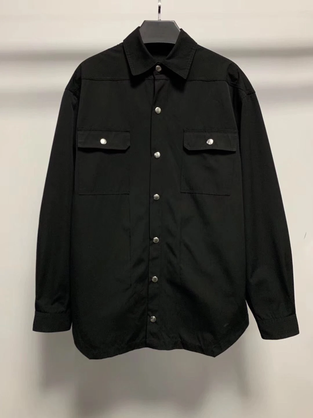 

Owen Seak Men Casual Shirts Gothic Style Men's Clothing Spring Male Autumn Black Shirts Size XL