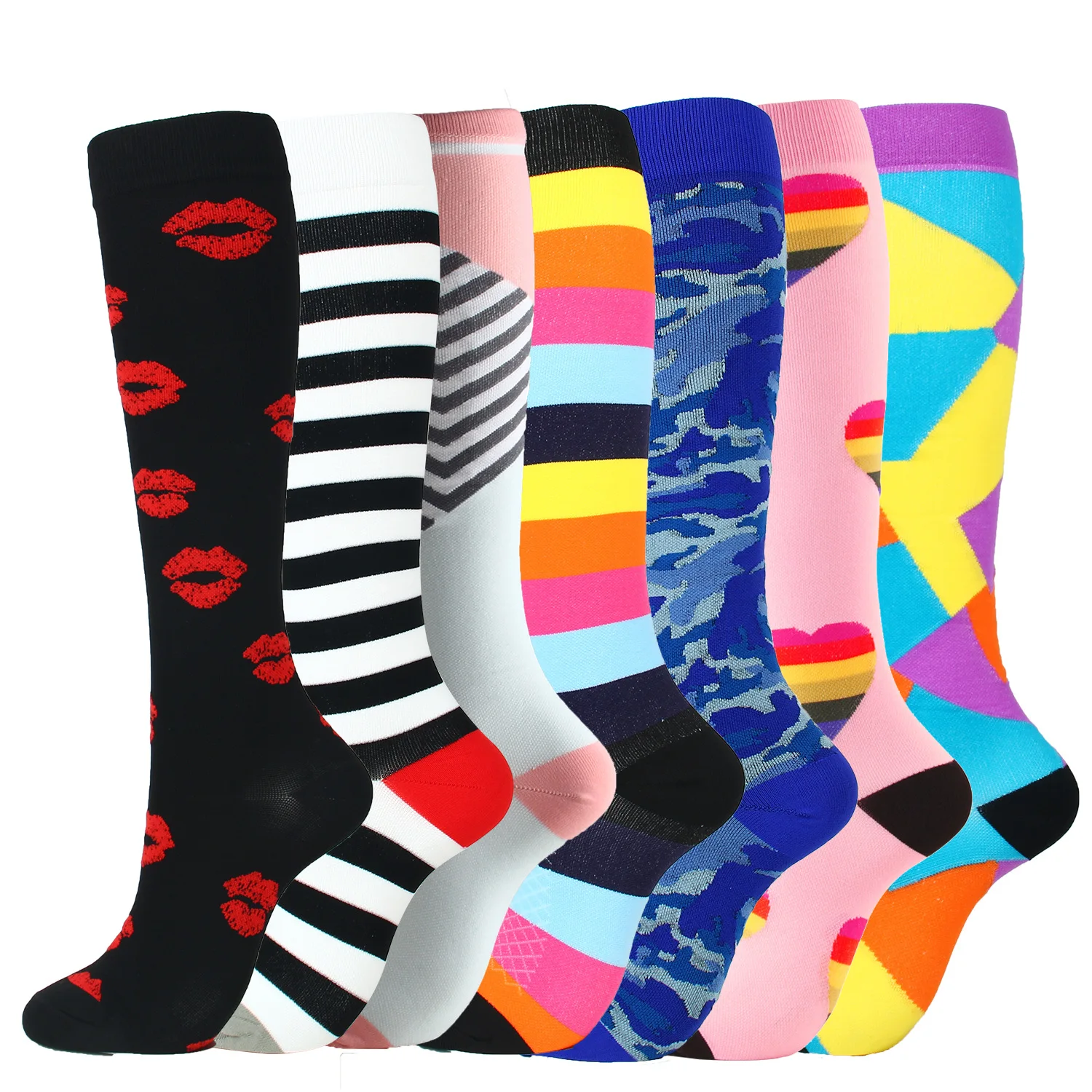 7 Pairs Per Set Riding Socks Sports Compression Stockings Compression Socks Factory Drop Shipping Welcome