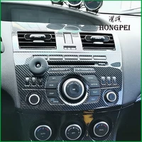 car interior ac cd control gear panel water cup panel trim sticker cover for mazda 3 m3 2010 2011 2012 left hand drive car parts