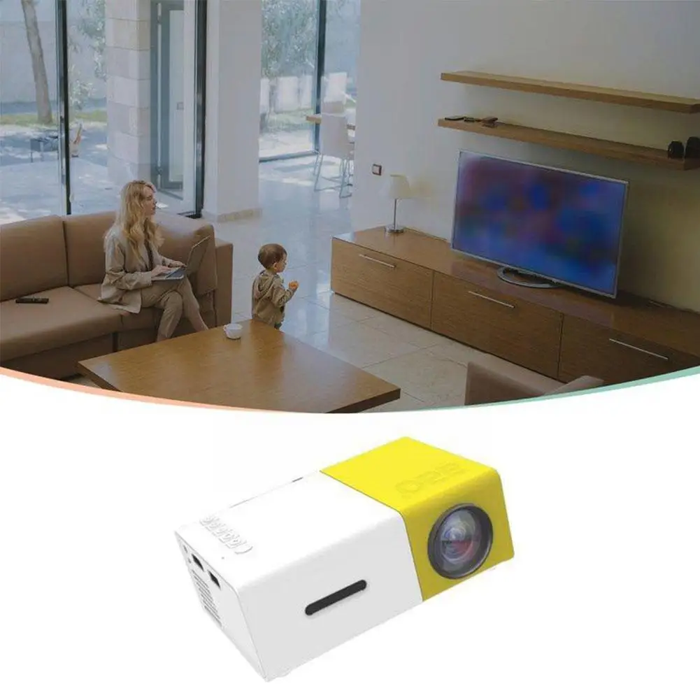 1080P домашний кинотеатр USB HDMI-совместимый с AV SD Pico HD 3D проектор мини светодиодный