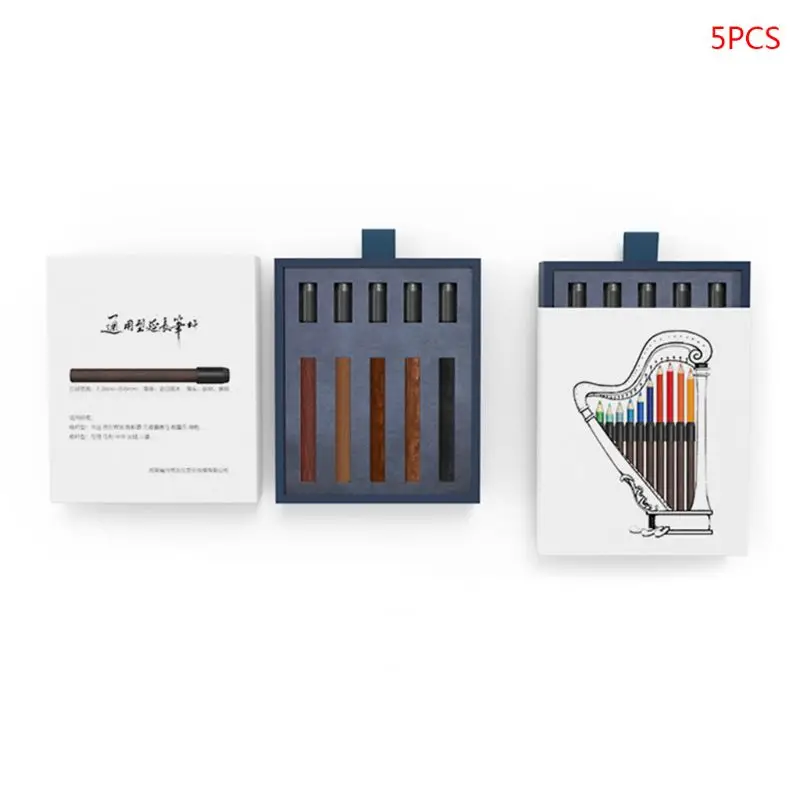 

Creative Wood Single Pencil Extender Pen Holder Carbon Rod Clip Sketch Pencil Extension Rod Student Stationery