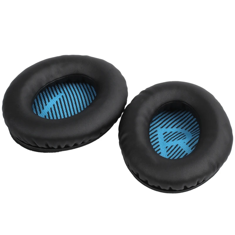 2 X Soft Replacement Ear Pads Cushion for Bose QC15 AE2 QC25 QC35 Headphones - Black+Blue | Электроника