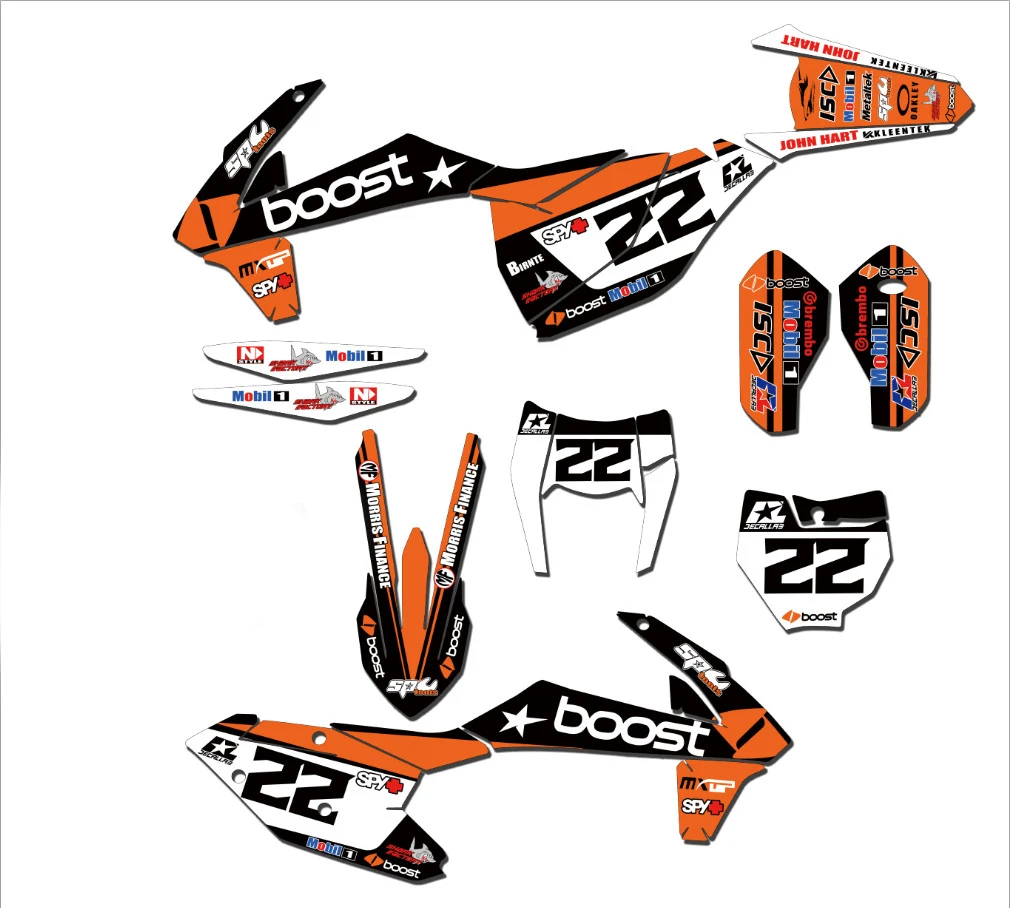 Мотокросс наклейки комплект для KTM XC EXC XCF 2020 SX SXF 2019-2020 125 150 250 350 450 по