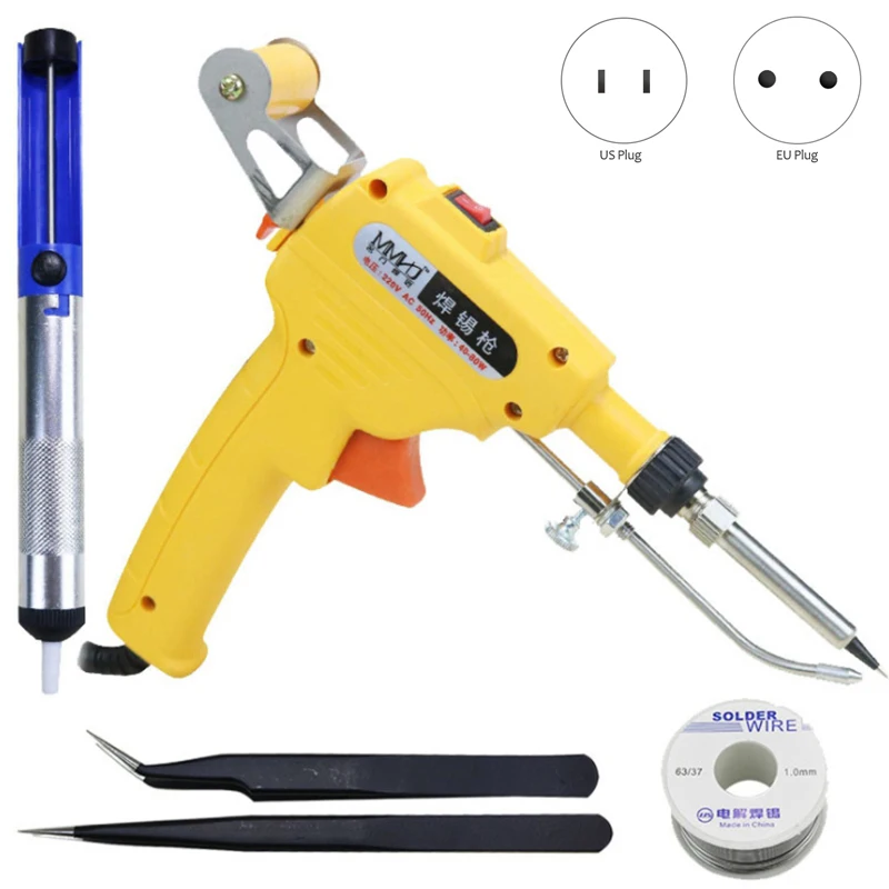 

MMHJ 60W Hand-Held External Heating Soldering Iron Automatically Tin Feeder Soldering Welding Repair Tool