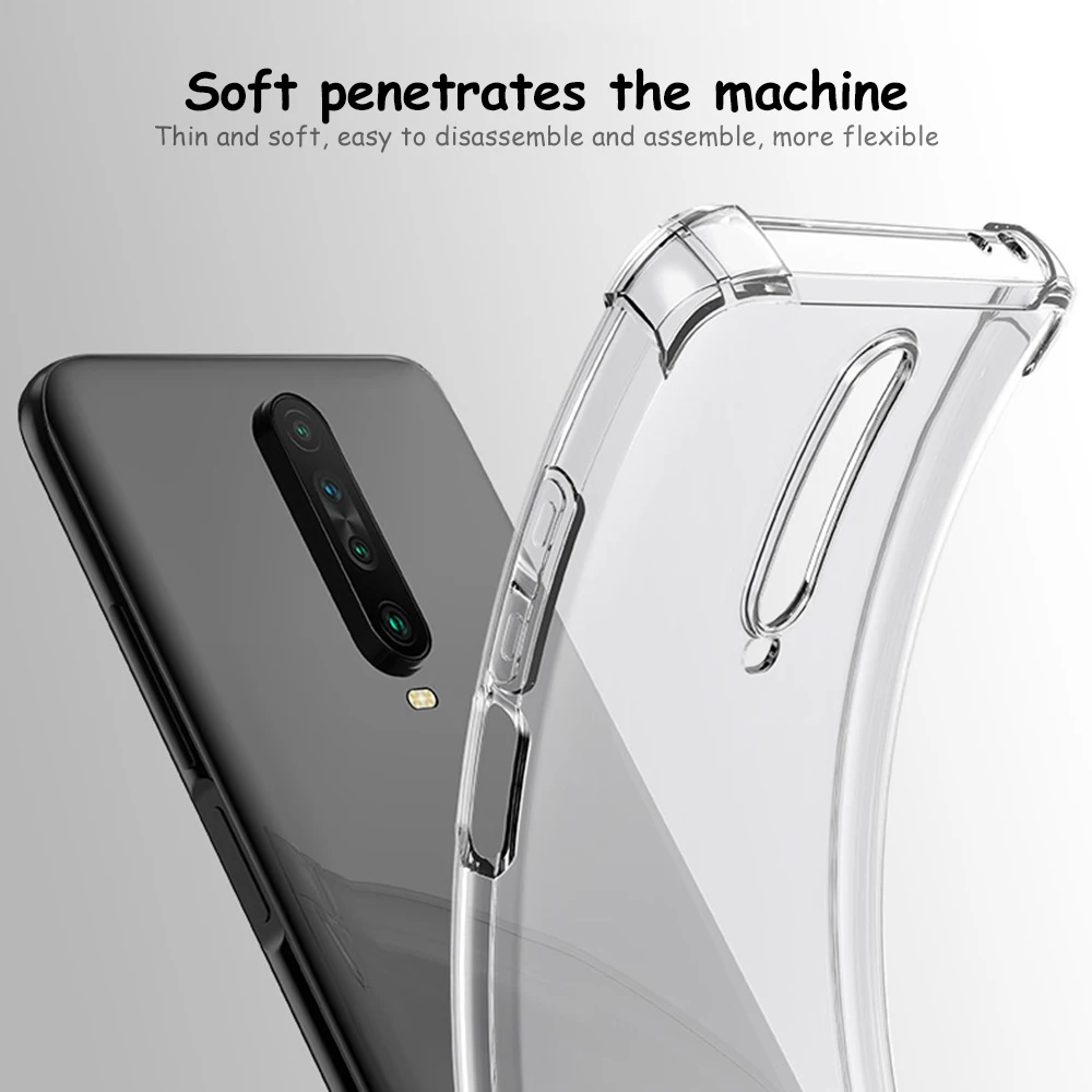 Прозрачный чехол для спортивной камеры Xiao mi Red Note 8 7 6 Pro 7A 6A K20 Чехол Мягкий