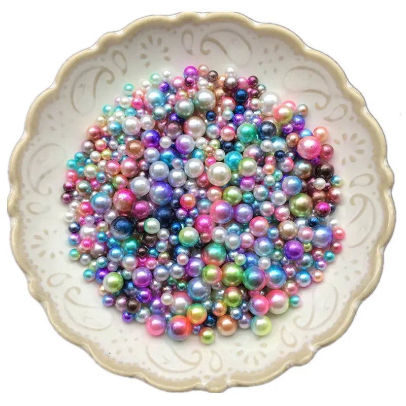 2020 новый дизайн ногтей натуральный жемчуг непористые АБС россыпью круглые