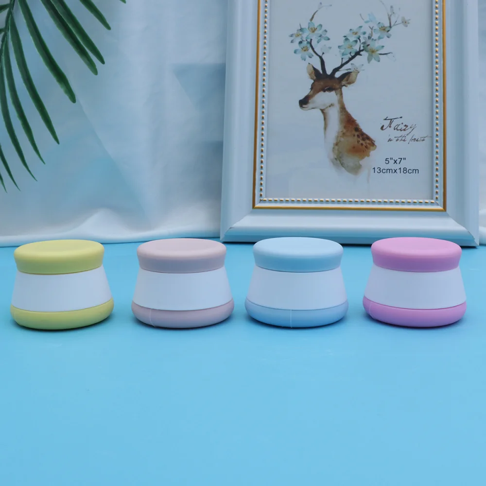 

4PCS 20ml Silicone Cream Jars Leakproof Travel Cosmetic Containers Lotion Jars