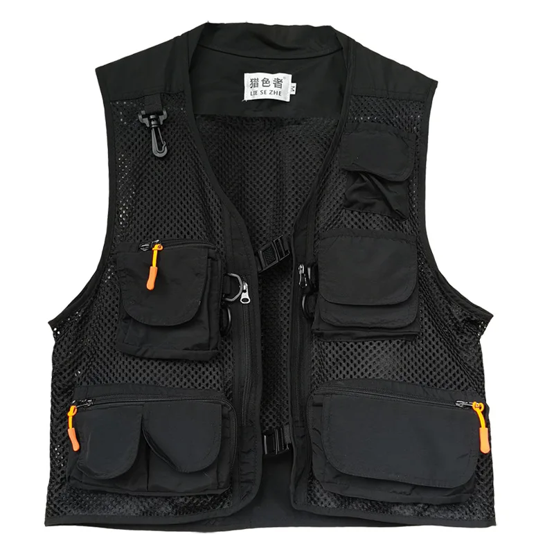 

Men Women Summer Mesh Hiking Fishing Vest Multi-pocket Breathable Thin Casual Sports Outdoor Hunting Photography Waistcoat
