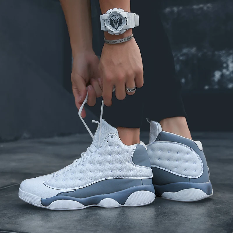 

New Pattern High Top Sneakers Men Fashion Trending Casual Shoes Men Outdoor Lightweight Basketball Sneakers Breathable 014a