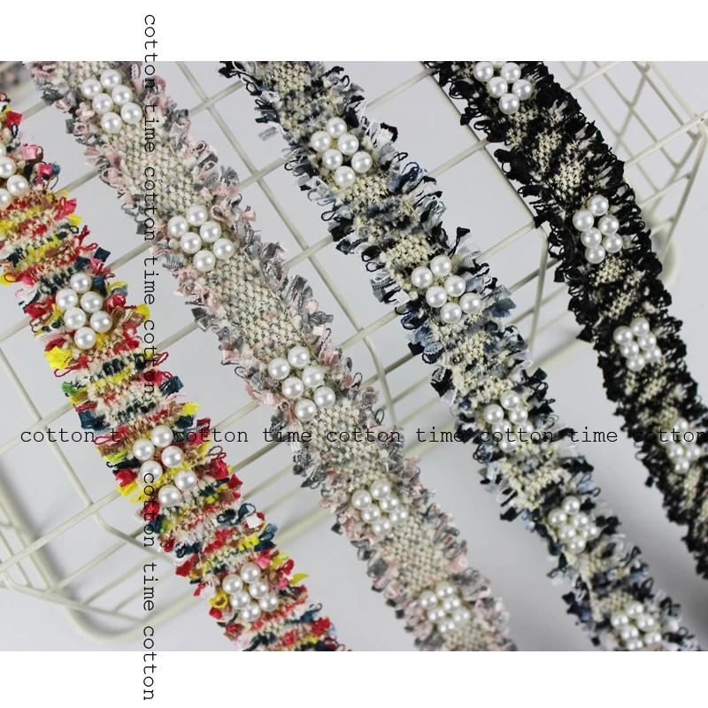 Твидовая отделка из бисера ширина 3 см|Кружево| |