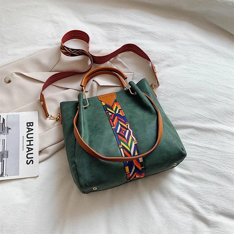 large capacity retro 2021 new ladies bag leather woman handbag hot selling designer totes women bag large brand bags luxury free global shipping