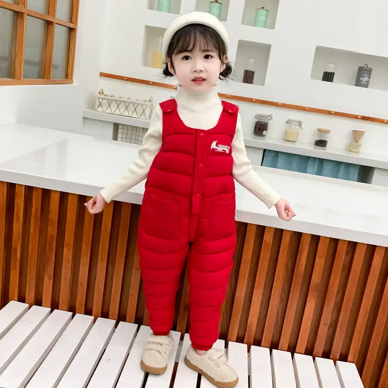 

New Boys Girls Overalls Kids Baby Jumpsuits Playsuits Bodysuits Infant Baby Pants Childrens Cotton Pants Wear Open Gear Jumpsuit