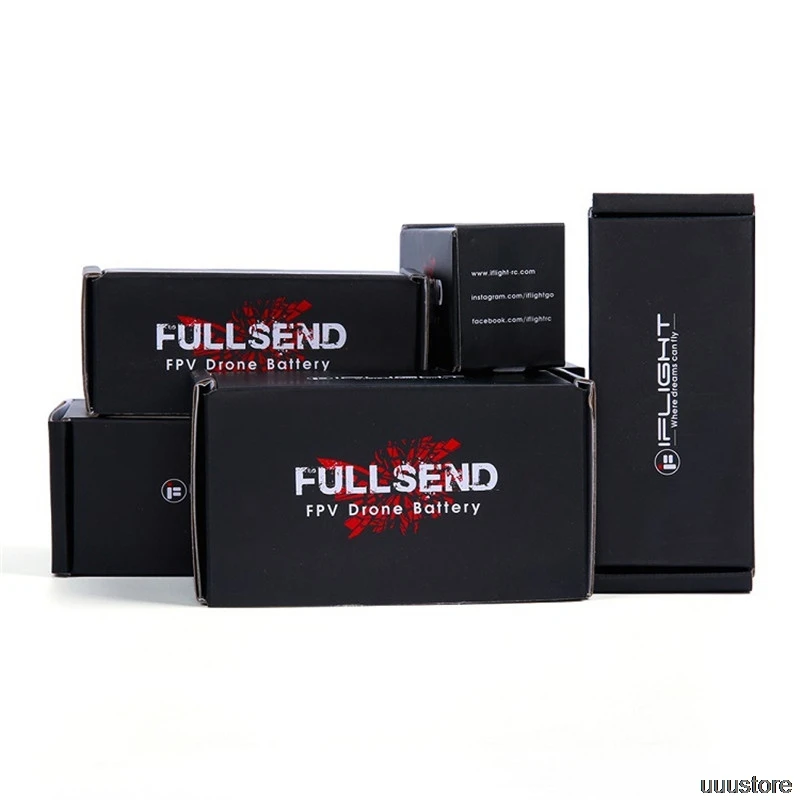

iFlight Fullsend LiPo Battery 650mAh 95C 14.8V 4S /850mAh 95C 22.2V 6S /850mAh 95C 14.8V Battery for Racing drone