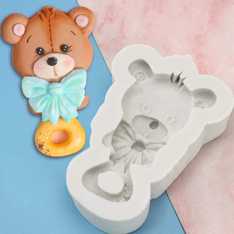 

1PCS/3D Bear Mould Silicone Party Cupcake Decoration DIY Dessert Baking Tool