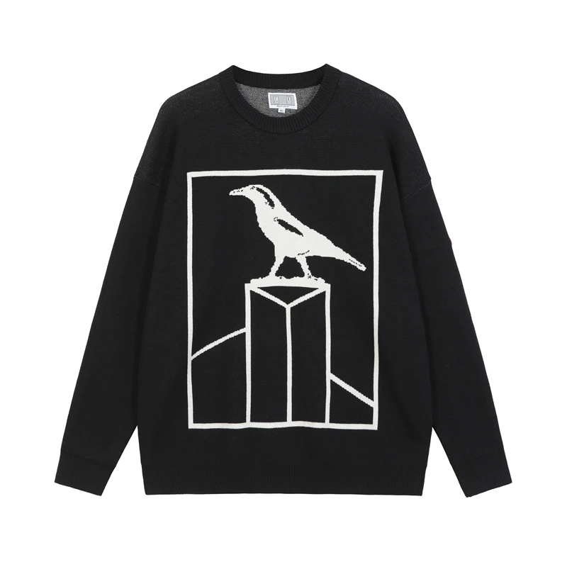

2021fw CAVEMPT C.E Sweater Men Woman 1:1 Best Quality Crewneck Loose Bird Jacquard Padded Cav Empt Sweater
