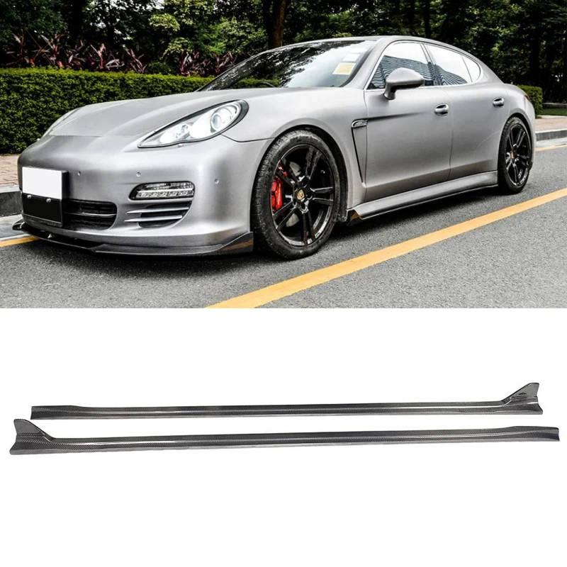 Боковые юбки для Porsche Panamera 2010 2011 2012 2013 углеродное волокно автомобильный гоночный