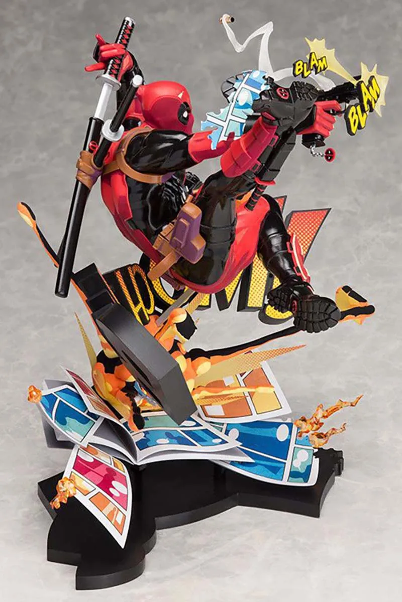 

Marvel Action Figure Scene Deadpool Breaking the Dimensional Wall Model Toys
