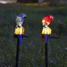 1 шт. Солнечная попугай установка заземления ландшафтный светильник Изделия из смолы тропинки сада солнечный светильник на открытом воздухе садовый светильник лужайки Q4D1