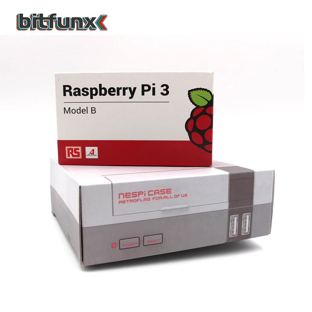 Чехол Mini NESPi Retroflag с охлаждающим вентилятором набор кнопок питания для Raspberry Pi