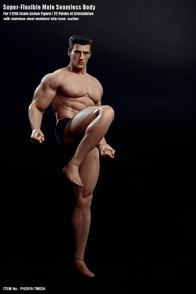 TBLeague TM01A/B 1/12 супер Фитнес гибкие мужской Бесшовный корпус головки Мини Рисунок