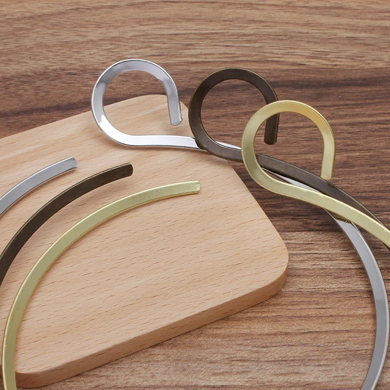 5 шт. проводной колье ожерелье воротник круг открыть ожерелья латунь Металл DIY