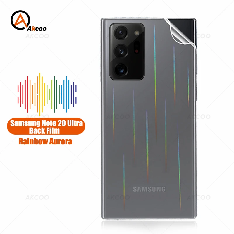 Akcoo Galaxy Note 20 Ультра Аврора задняя пленка взрывоустойчивая к царапинам ПЭТ для Samsung