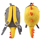 Детский рюкзак с аминалами для детского сада, школьные ранцы для От 1 до 4 лет, милый мультяшный рюкзак на молнии с динозавром и защитой от потери