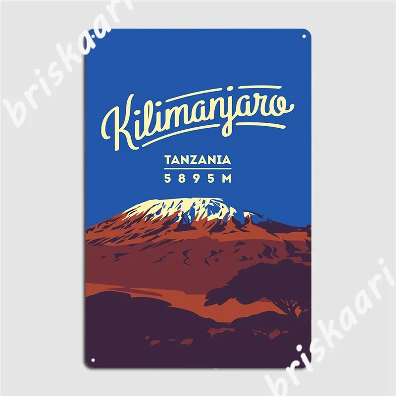 

Mountain Hiking Poster Metal Sign Cinema Kitchen Personalized Wall Decor Mural Tin Sign Poster