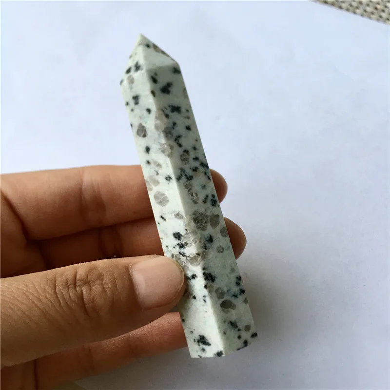 

Natural Tianshan Blue Jade Stone PointObelisk Crystal Quartz for Healing