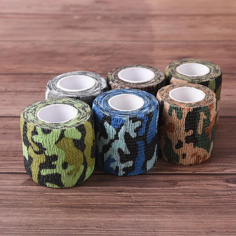 

5CM*4.5M Tactical Non-woven Protective Camouflage Tape For Rifle Gun Flashlight Camo Tape Self-adhesive Camo Stretch Bandage
