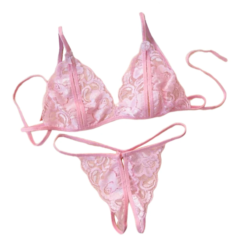 2 шт./1 комплект розовое нижнее белье бюстгальтер и трусики модное стринги Т