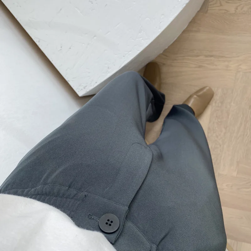 Женские прямые свободные штаны с высокой талией весна и лето 2020 Новые широкие для