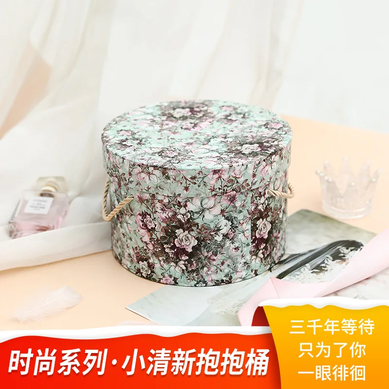 

Подарочная коробка для обнимания точек, пустая коробка, коробка для цветов, ручная работа, круглая подарочная коробка с засушенными цветами...