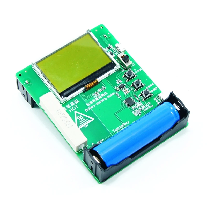 Тестер емкости аккумуляторов 5-12 В постоянного тока с ЖК-дисплеем мА · ч MWh для