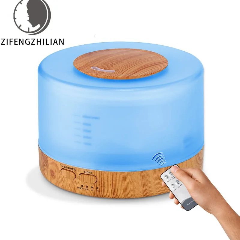 Увлажнитель воздуха ультразвуковой с ароматизатором 500 мл 7 цветов|Увлажнители