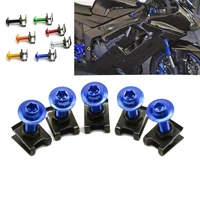 5pcsset cnc alloy fairing bolts kit bodywork screws nut 7 colors motorcycle for bmw k1200r k1200r sport k1200s k1300gt k1300r