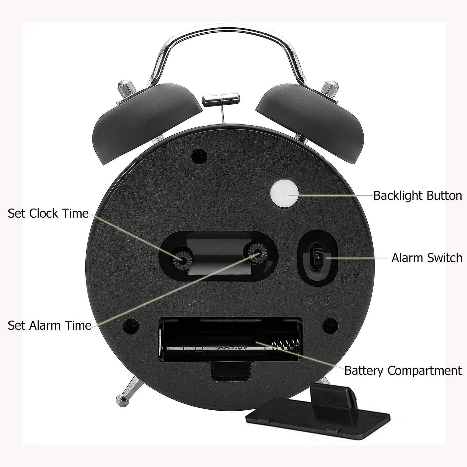 Цветущий Подсолнух будильник громкий 4 &quotбудильник кварцевый на батарейках