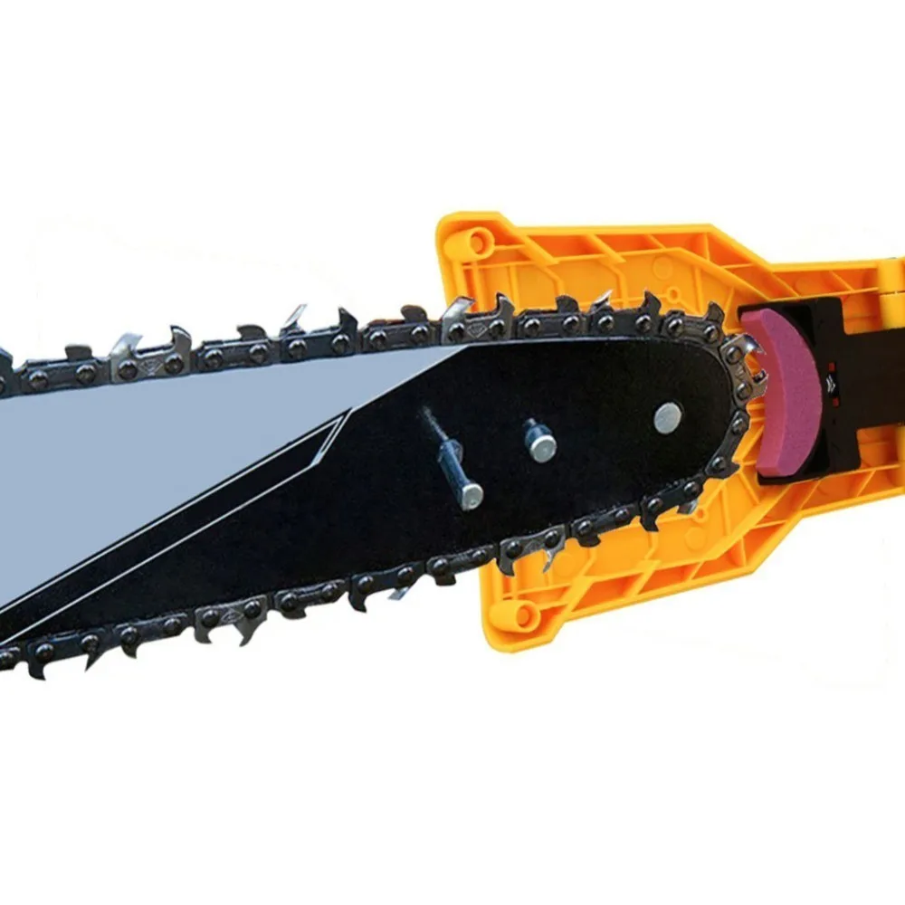 Новая простая точилка для зубьев бензопилы цепной пилы инструмент ЗАТОЧКИ