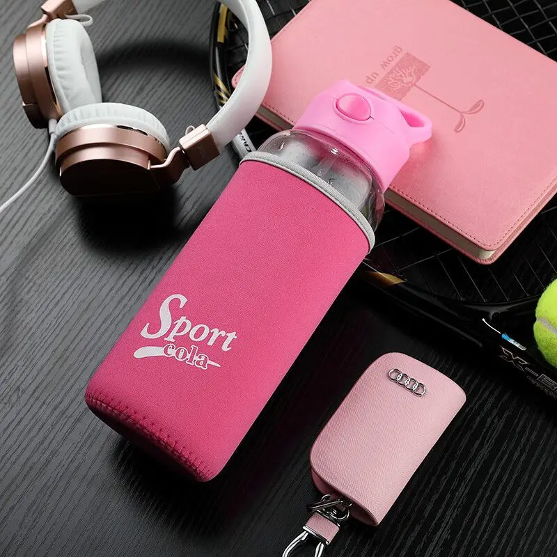 Новый дизайн стеклянной бутылки для воды дорожная посуда напитков портативная