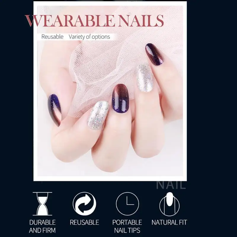 Накладные накладные накладки для ногтей украшения дизайна удобные качественные