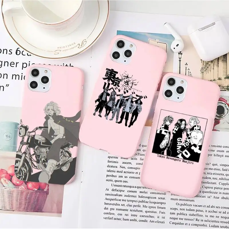 

Japan Anime Tokyo Revengers Phone Case Candy Color for iPhone 6 7 8 11 12 s mini pro X XS XR MAX Plus