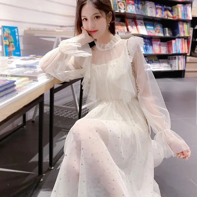 2019 женское Сетчатое платье ретро vestidos выше колен Талия Лето | Женская одежда