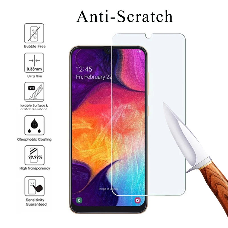 2 шт. закаленное Стекло для samsung Galaxy A50 A30 A20E M20 M30 M10 Экран Защитная пленка A90 A40 A80 A70 A60