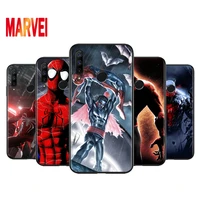 hot marvel spiderman soft tpu for huawei honor v30 30 x10 30i 10x 30s 20s view 20 v20 pro plus lite ru black phone case